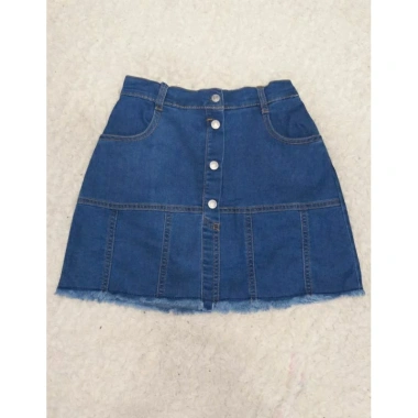 Váy Jeans Bé Size Đại 25-48kg Dáng Chữ A Co Dãn Mềm Mại Kèm Quần Trong 6