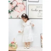 Váy June trẻ em 11-35kg cộc tay hồng, dài tay trắng cổ Đức thêu hoa dễ thương - giá chỉ 245.000đ 5