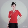 Váy Khiêu Vũ Thêu phong cách Trung Hoa tay ngắn mùa hè – Thời trang retro giảm giá 8