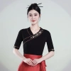 Váy Khiêu Vũ Thêu phong cách Trung Hoa tay ngắn mùa hè – Thời trang retro giảm giá 12
