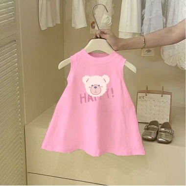 Váy không tay in hình bé gái 2-8Y - Mùa hè dễ thương, giá ưu đãi 116k 2