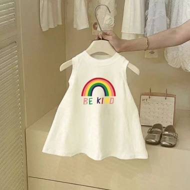 Váy không tay in hình bé gái 2-8Y - Mùa hè dễ thương, giá ưu đãi 116k 5