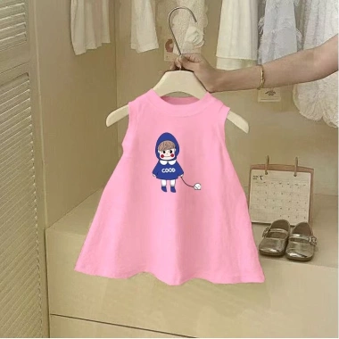 Váy không tay in hình bé gái 2-8Y - Mùa hè dễ thương, giá ưu đãi 116k 7