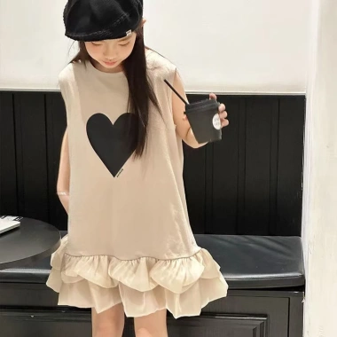 Váy không tay thoải mái mùa hè bé gái công chúa phong cách mới giá 159.897 VNĐ 4