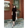 Váy Len Body Minz Store 1.024 - Cổ 3 phong cách công sở Hàn Quốc, giảm còn 219.000₫ 5