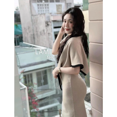 Váy len dài ôm body tay lỡ kèm khăn choàng cổ, dự tiệc công sở JUMIVA 229k 4 Váy len dài ôm body tay lỡ kèm khăn choàng cổ, dự tiệc công sở JUMIVA 229k 4