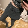 Váy len dệt kim ngắn Hot Girl Culottes thắt lưng rộng, nửa dài - giảm 20% 2