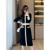 Váy Len dệt kim Quảng Châu cao cấp cổ tròn công sở siêu đẹp, size S-XL, giảm giá chỉ 439k