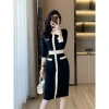 Váy Len dệt kim Quảng Châu cao cấp cổ tròn công sở siêu đẹp, size S-XL, giảm giá chỉ 439k 3