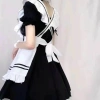 Váy Maid Cosplay Full Phụ Kiện Kèm Vớ - Giá Ưu Đãi 194k Đầy Đủ Set 4