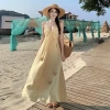 Váy maxi hoa nhí tiểu thư đi biển, chất nhẹ thoáng mát, giảm giá 20% 6