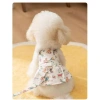 Váy mùa hè cho chó mèo, dây dắt tích hợp, graffiti, thoáng mát - Poodle Corgi 2