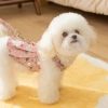 Váy mùa hè cho chó mèo, dây dắt tích hợp, graffiti, thoáng mát - Poodle Corgi 3