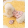 Váy mùa hè cho chó mèo, dây dắt tích hợp, graffiti, thoáng mát - Poodle Corgi 4