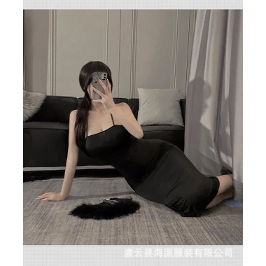 Váy ngủ cosplay cô vợ - Đầm ngủ 2s thun tôn dáng, hở lưng xẻ sâu CV127 CICI BONITA HCM 5 Váy ngủ cosplay cô vợ - Đầm ngủ 2s thun tôn dáng, hở lưng xẻ sâu CV127 CICI BONITA HCM 5