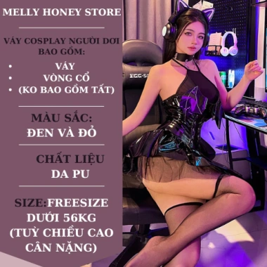 Váy Ngủ Cosplay Người Dơi Batman Gợi Cảm - Đầm Ngủ Da Quyến Rũ Giá 175.000₫