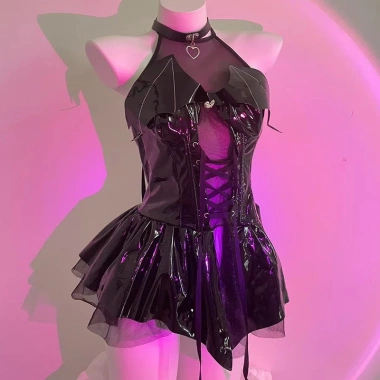 Váy Ngủ Cosplay Người Dơi Gợi Cảm - Đầm Da Quỷ Nhỏ Quyến Rũ Giá Ưu Đãi 175k 9 Váy Ngủ Cosplay Người Dơi Gợi Cảm - Đầm Da Quỷ Nhỏ Quyến Rũ Giá Ưu Đãi 175k 9