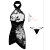 Váy ngủ cosplay sườn xám nhung mềm xuyên thấu gợi cảm - Giá chỉ 320.000 VND 2