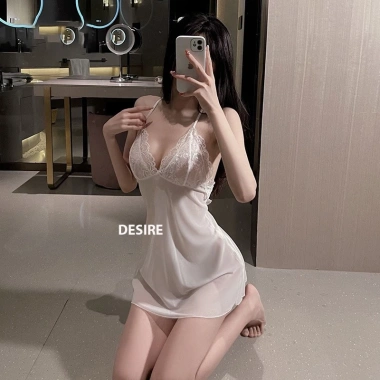 Váy ngủ hai dây ren xuyên thấu xẻ sau sexy kèm quần chip VN-807-1 giá 185.000 VND 6 Váy ngủ hai dây ren xuyên thấu xẻ sau sexy kèm quần chip VN-807-1 giá 185.000 VND 6