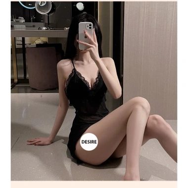 Váy ngủ hai dây ren xuyên thấu xẻ sau sexy kèm quần chip VN-807-1 giá 185.000 VND 9 Váy ngủ hai dây ren xuyên thấu xẻ sau sexy kèm quần chip VN-807-1 giá 185.000 VND 9