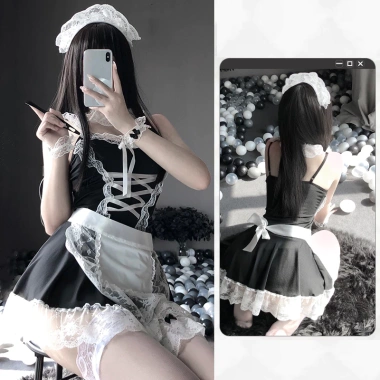 Váy ngủ Hầu Gái Cosplay DN54 - Đồ Ngủ Sexy Quyến Rũ, Hóa Trang Khiêu Gợi, Giá 69.000đ 2 Váy ngủ Hầu Gái Cosplay DN54 - Đồ Ngủ Sexy Quyến Rũ, Hóa Trang Khiêu Gợi, Giá 69.000đ 2