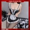 Váy ngủ hầu gái dây đan buộc sau DN21 sexy, gợi cảm, bộ ngủ quyến rũ - chỉ 100.000₫ 4