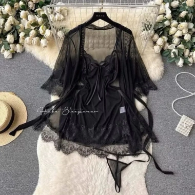 Váy ngủ Loại 1 kèm áo choàng voan mỏng nơ ngực sexy - Xíu Sleepwear A75 giá 225.000 VND 10 Váy ngủ Loại 1 kèm áo choàng voan mỏng nơ ngực sexy - Xíu Sleepwear A75 giá 225.000 VND 10