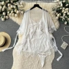 Váy ngủ Loại 1 kèm áo choàng voan mỏng nơ ngực sexy - Xíu Sleepwear A75 giá 225.000 VND 11