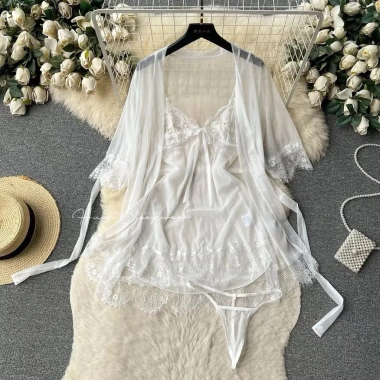 Váy ngủ Loại 1 kèm áo choàng voan mỏng nơ ngực sexy - Xíu Sleepwear A75 giá 225.000 VND 11 Váy ngủ Loại 1 kèm áo choàng voan mỏng nơ ngực sexy - Xíu Sleepwear A75 giá 225.000 VND 11