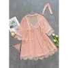 Váy ngủ Loại 1 kèm áo choàng voan mỏng nơ ngực sexy - Xíu Sleepwear A75 giá 225.000 VND 13