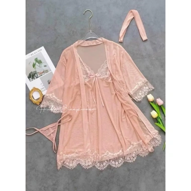 Váy ngủ Loại 1 kèm áo choàng voan mỏng nơ ngực sexy - Xíu Sleepwear A75 giá 225.000 VND 13 Váy ngủ Loại 1 kèm áo choàng voan mỏng nơ ngực sexy - Xíu Sleepwear A75 giá 225.000 VND 13