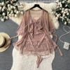 Váy ngủ Loại 1 kèm áo choàng voan mỏng nơ ngực sexy - Xíu Sleepwear A75 giá 225.000 VND 14