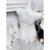 Váy Ngủ Lụa Ren Dây Cánh Tiên Babydoll Ngắn Cổ Ngực Pha Ren Hube Sleepwear 335k 8