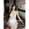 Váy Ngủ Lụa Ren Eo Hạt Ngọc Siêu Sexy - Mới Về Xíu Sleepwear Giá 225k 4