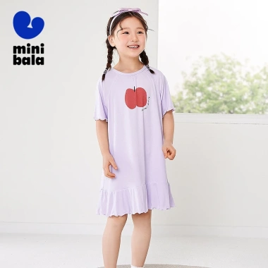 Váy ngủ minibala Girls Tencel mùa hè thoáng khí, siêu nhẹ, vải mềm mại thấm hút mồ hôi cho bé gái thiết kế thời trang - Giá chỉ 440.640 VND 4