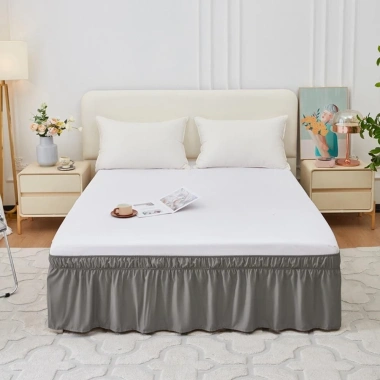 Váy ngủ NLINNI vỏ bụi giường, xù chống phai, bảo vệ giường, giặt được – 241.920₫ 10