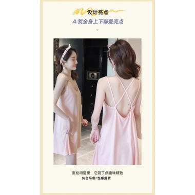 Váy Ngủ Nữ FREESHIP Sexy Dây Đan Chéo Lưng - Quyến Rũ Gợi Cảm VAY08 120k 3