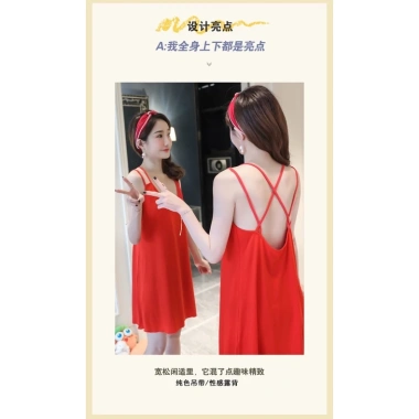 Váy Ngủ Nữ FREESHIP Sexy Dây Đan Chéo Lưng - Quyến Rũ Gợi Cảm VAY08 120k 6