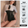 Váy ngủ ôm dáng thư ký siêu ngắn, ôm body quyến rũ - Giảm còn 150.000₫