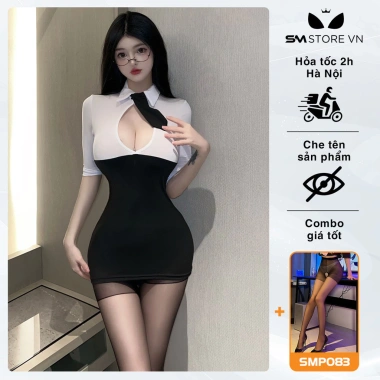 Váy ngủ ôm dáng thư ký siêu ngắn, ôm body quyến rũ - Giảm còn 150.000₫