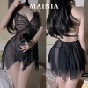Váy Ngủ Ren Butterfly Hở Lưng Bigsize 40-100kg - Queen of Night Giá 95k Giảm Giá 5