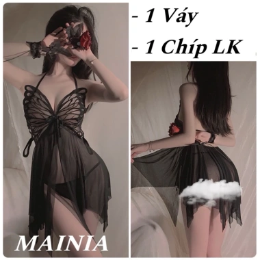 Váy Ngủ Ren Butterfly Hở Lưng Bigsize 40-100kg - Queen of Night Giá 95k Giảm Giá 10