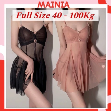 Váy Ngủ Ren Đính Hoa Nhí Full Size 40-95Kg Siêu Xinh - MAINIA STORE 119.500₫