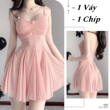 Váy Ngủ Ren Đính Hoa Nhí Full Size 40-95Kg Siêu Xinh - MAINIA STORE 119.500₫