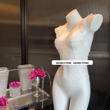 Váy ngủ ren liền thân cánh tiên, chéo lưng, quần xẻ đáy – Bodysuit DESIRE VN-8.662-1 119k 6