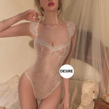Váy ngủ ren liền thân cánh tiên, chéo lưng, quần xẻ đáy – Bodysuit DESIRE VN-8.662-1 119k 9