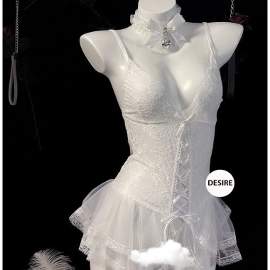 Váy ngủ ren ôm body xẻ đáy tôn dáng gợi cảm sexy Giá giảm 128k VN-8.494-1 3