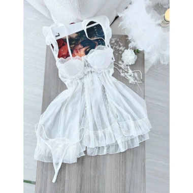 Váy ngủ ren sexy cao cấp có đệm kèm chip, đầm mặc nhà gợi cảm, quyến rũ - 199k