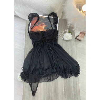 Váy ngủ ren sexy cao cấp có đệm kèm chip, đầm mặc nhà gợi cảm, quyến rũ - 199k