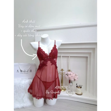 Váy ngủ sexy mặc nhà Quảng Châu cao cấp - Giá chỉ 215.000 VND, giảm tới 19% 8